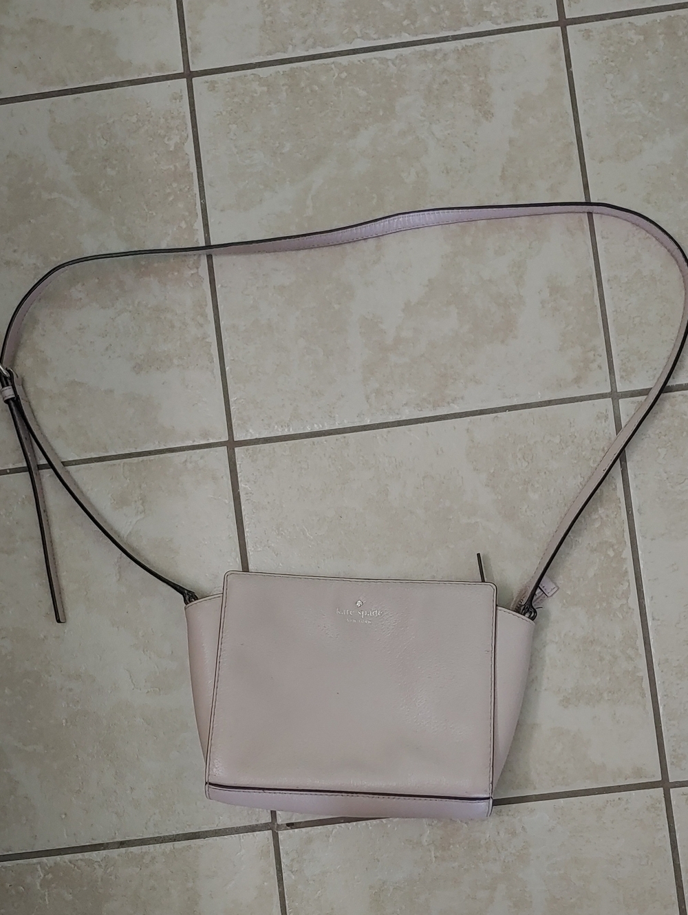 Kate Spade Crossbody Bag Pink Faux Leather Purse